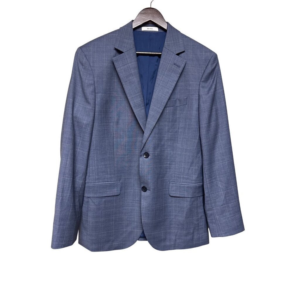 NEW Nordstrom Zigone Men's Blazer Blue Wool Two Button Lined Jackert Size 40R